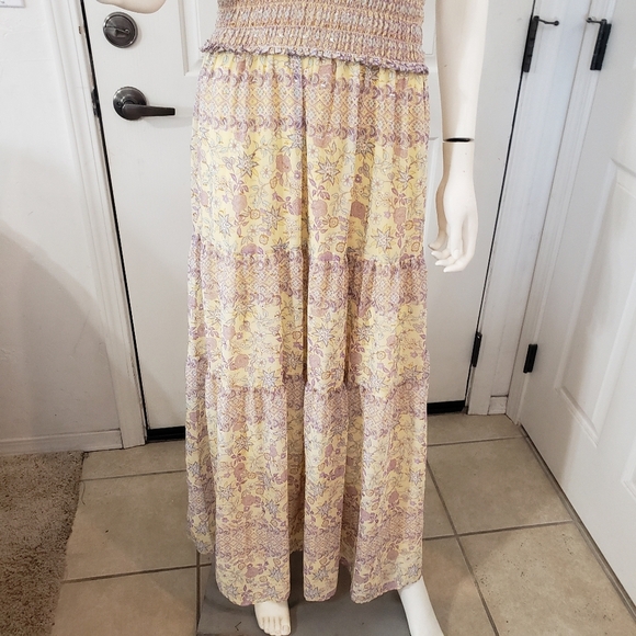 Taylor Yellow and Purple Maxi Dress - Picture 4 of 9